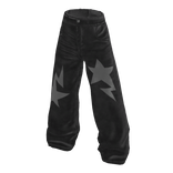 Baggy Y2k Star Fashion Pants (gray)