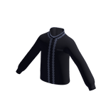 Baju Muslim Motif 1 Navy (Islamic Shirt)