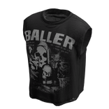 Baller Skull Black Graphic TANK TOP
