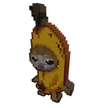 Banana Cat Badge (Voxel UGC)