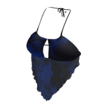 Bandana Cute Blue Halter Top