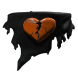 🧡Bandana of Amber Orange Broken Heart🧡