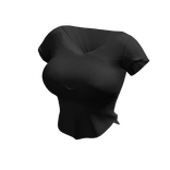 ʚ♡ɞ Basic Cropped Black Tee Shirt