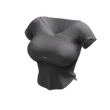 ʚ♡ɞ Basic Cropped Gray Tee Shirt