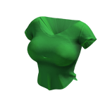 ʚ♡ɞ Basic Cropped Green Tee Shirt