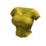 ʚ♡ɞ Basic Cropped Yellow Tee Shirt