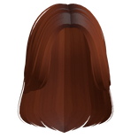 Basic Cute Short Preppy Girl Hair (Dark Ginger)