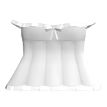 Basic Cute White Black Dress w bow n ruffles