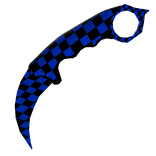 Basic Karambit Knife - Blu Error Style