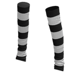 Basic Knit Legwarmers Striped Monochrome