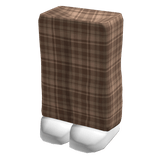 Basic Plaid Brown Pants w/ White Shoes