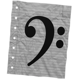 bass clef sketch (side)