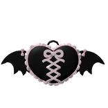batwing heart lace backpack