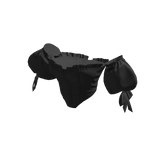 BB Black Puff Sleeve Corset Coquette Girl v3