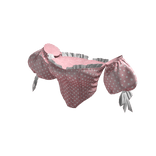 BB Pink Polka Dot Puff Sleeve Corset Coquette Girl