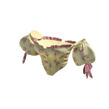 BB Yellow Floral Puff Sleeve Corset Coquette Girl