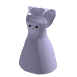 Bear Pinafore Dress Purple