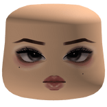 Beautiful Soft Makeup Cheeks Face W/ Pink Eyeliner