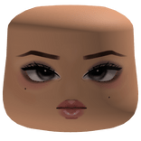 Beautiful Soft Makeup Cheeks Face W/ Pink Eyeliner