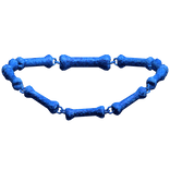 -',ৎ Bedazzled Y2K Dog Bone Necklace in Blue