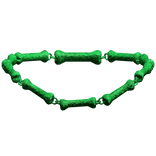 -',ৎ Bedazzled Y2K Dog Bone Necklace in Green