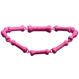 -',ৎ Bedazzled Y2K Dog Bone Necklace in Pink