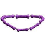 -',ৎ Bedazzled Y2K Dog Bone Necklace in Purple