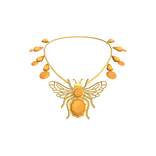 Bee necklace in gold