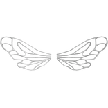 Bee wings in silver