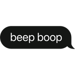 beep boop robot text bubble