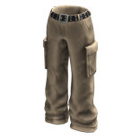 Beige Baggy Pants