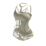 Beige Cage Corset Bikini