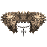 Beige Chrome Neck Fur