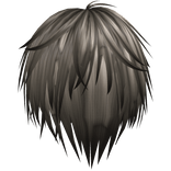 beige dark emo scene messy vkei hair