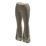 Beige Flared Leggings