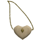 Beige Gemstone Purse
