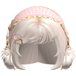 Beige Messy Buns W/ Mori Kei Neapolitan Bonnet