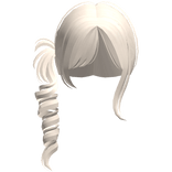 ♡ : beige small side ponytail