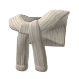 Beige Sweater over Shoulders 3.0