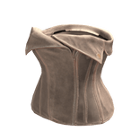 Beige Tan Leather Tube Top