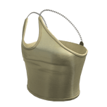 beige trendy cute chain tank top