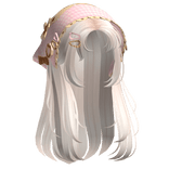 Beige Wispy Hair W/ Mori Kei Neapolitan Bonnet