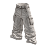Belted Cargo Jeans Ivory
