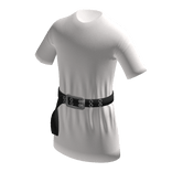 Belted long T-shirt : White