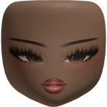 Berry Baddie Makeup Doll Head Brown Skin Tone