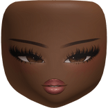 Berry Baddie Makeup Doll Head Brown Skin Tone