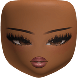 Berry Baddie Makeup Doll Head Brown Skin Tone