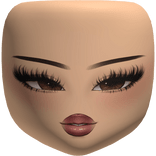 Berry Baddie Makeup Doll Head Light Skin Tone