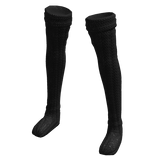 BerryBox Jan '24 Chunky Knit Thigh Socks Black