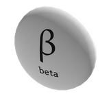 📍Beta Greek Symbol Pin Badge